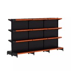 Gondola Centro 137 Fit Ate 3 Metros Preto 24 Bandeja Pe Laran