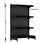 Gondola Centro 137 Fit Ate 4 Metros 1 Ponta Preto 36b Pe Preto