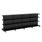 Gondola Centro 137 Fit Ate 4 Metros Preto 32 Bandeja Sp Etiqu