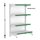 Gondola Centro 137 Fit Ate 5 Metros 1 Ponta Branco 44b Pe Ver