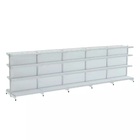 Gondola Centro 137 Fit Ate 5 Metros Branco 40 Bandeja Sp Etiq