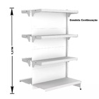 Gondola Centro 137 Fit Ate 6 Metros 1 Ponta Branco 52b Sp Eti