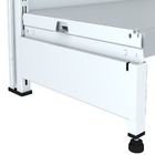 Gondola Centro 137 Fit Continuação Branco 8 Bandeja Pe Preto