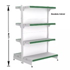 Gondola Centro 137 Fit Inicial Branco 8 Bandeja Pe Verde