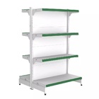 Gondola Centro 137 Fit Inicial Branco 8 Bandeja Pe Verde