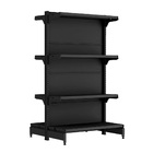 Gondola Centro 137 Fit Inicial Preto 8 Bandeja Sp Etiqueta