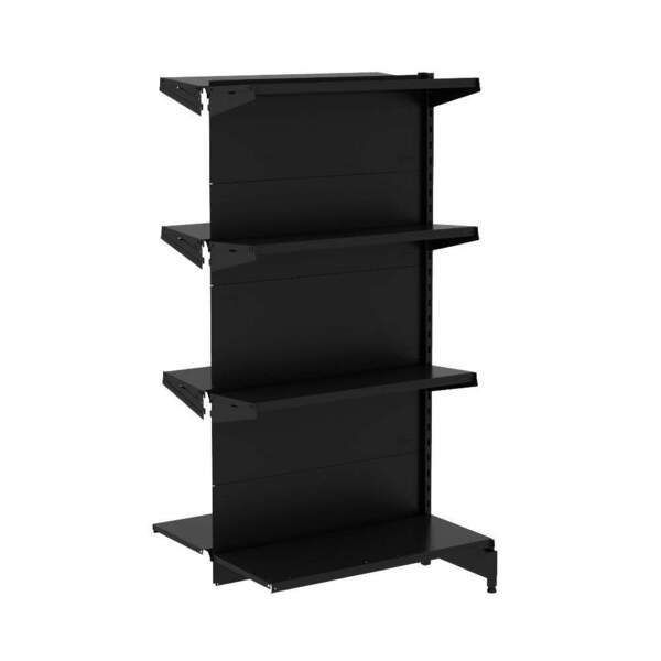 Gondola Centro 142 Amapa Flex Continuação Preto 8 Bandeja Sp