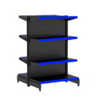 Gondola Centro 142 Amapa Flex Inicial Preto 8 Bandejas Pe Az