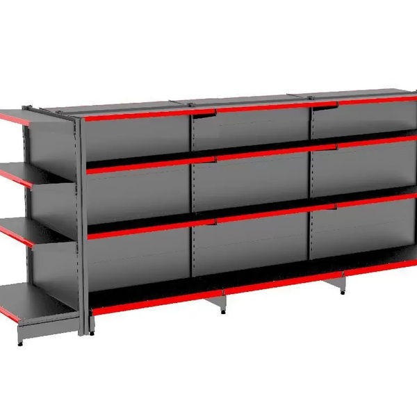 Gondola Centro 142 Amapa Flex Kit 3 Metros 1 Ponta Preto Vm -