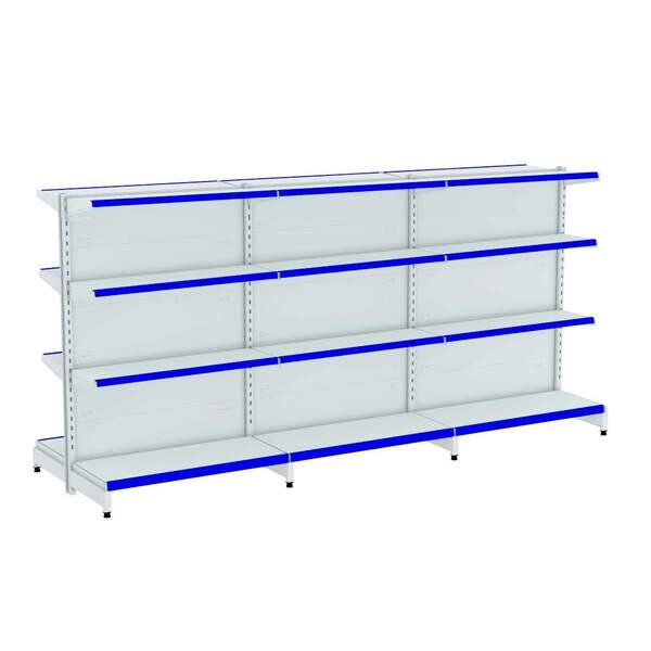 Gondola Centro 142 Amapa Flex Kit 3 Metros Branco Pe Az - Ama