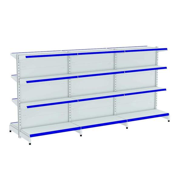 Gondola Centro 142 Amapa Flex Kit 3 Metros Branco Pe Az - Ama