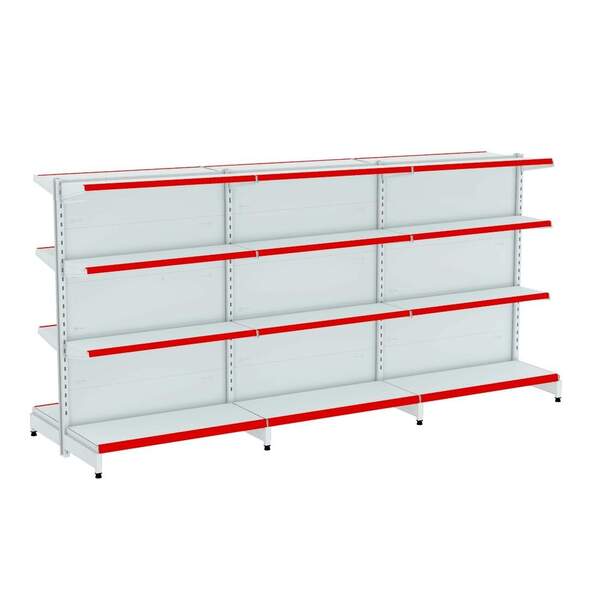 Gondola Centro 142 Amapa Flex Kit 3 Metros Branco Pe Vm - Ama