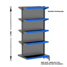 Gondola Centro 170 Amapa Flex Kit 2 Metros 1 Ponta Preto Pe A