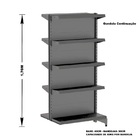 Gondola Centro 170 Amapa Flex Kit 2 Metros 1 Ponta Preto Spe