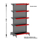 Gondola Centro 170 Amapa Flex Kit 3 Metros 1 Ponta Preto Pe V