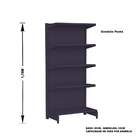 Gondola Centro 170 Amapa Flex Kit 3 Metros 2 Ponta Preto Spe