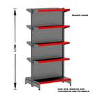 Gondola Centro 170 Amapa Flex Kit 4 Metros Preto Pe Vm - Amapá