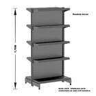 Gondola Centro 170 Amapa Flex Kit 6 Metros 2 Ponta Preto Spe