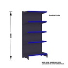 Gondola Centro 170 Amapa Flex Kit 7 Metros 1 Ponta Preto Pe A