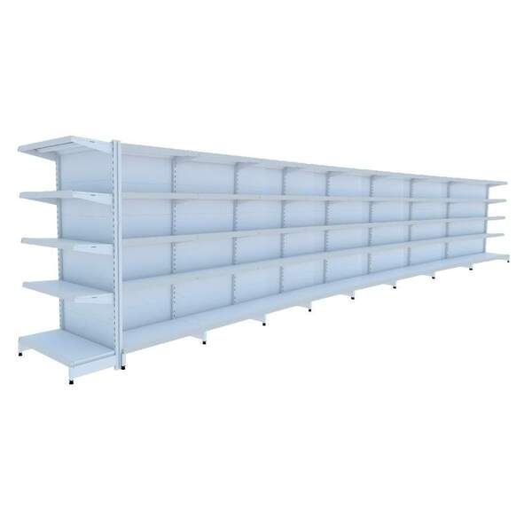 Gondola Centro 170 Amapa Flex Kit 8 Metros 1 Ponta Branco Sp