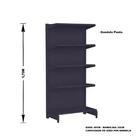 Gondola Centro 170 Amapa Flex Kit 8 Metros 1 Ponta Preto Spe