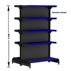 Gondola Centro 170 Fit Ate 2 Metros 1 Ponta Preto 25b Pe Azul