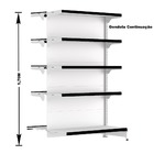 Gondola Centro 170 Fit Ate 2 Metros 2 Ponta Branco 30b Pe Pre