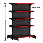 Gondola Centro 170 Fit Ate 2 Metros 2 Ponta Preto 30b Pe Verm