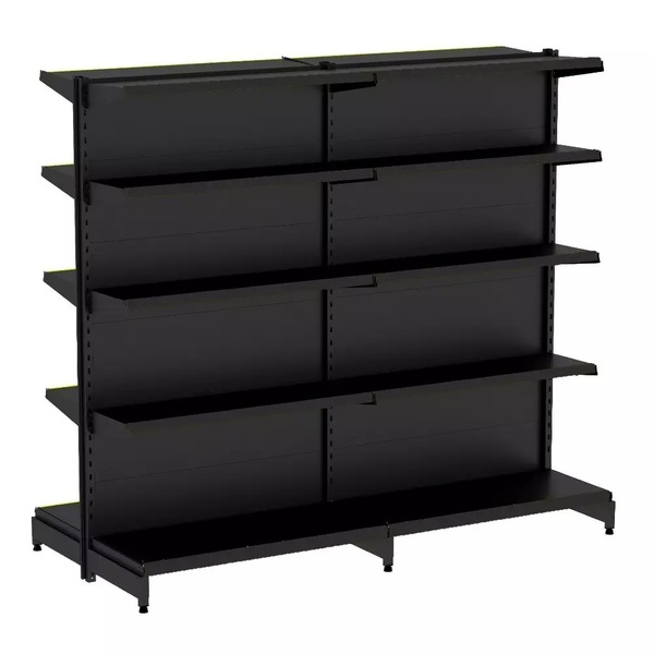 Gondola Centro 170 Fit Ate 2 Metros Preto 20 Bandeja Sp Etiqu