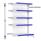 Gondola Centro 170 Fit Ate 3 Metros 1 Ponta Branco 35b Pe Azul