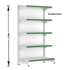 Gondola Centro 170 Fit Ate 3 Metros 1 Ponta Branco 35b Pe Ver