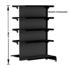 Gondola Centro 170 Fit Ate 3 Metros 1 Ponta Preto 35b Pe Preto