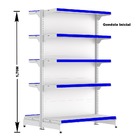 Gondola Centro 170 Fit Ate 3 Metros 2 Ponta Branco 40b Pe Azul