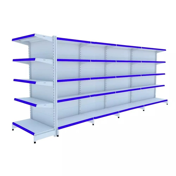 Gondola Centro 170 Fit Ate 4 Metros 1 Ponta Branco 45b Pe Azul