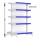 Gondola Centro 170 Fit Ate 4 Metros 2 Ponta Branco 50b Pe Azul