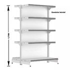 Gondola Centro 170 Fit Ate 6 Metros 1 Ponta Branco 65b Pe Cin