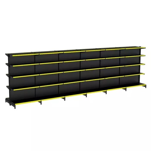 Gondola Centro 170 Fit Ate 6 Metros Preto 60 Bandeja Pe Amare