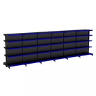 Gondola Centro 170 Fit Ate 6 Metros Preto 60 Bandeja Pe Azul