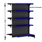 Gondola Centro 170 Fit Ate 8 Metros 2 Ponta Preto 90b Pe Azul