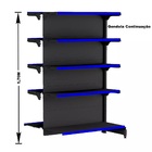 Gondola Centro 170 Fit Ate 8 Metros 2 Ponta Preto 90b Pe Azul