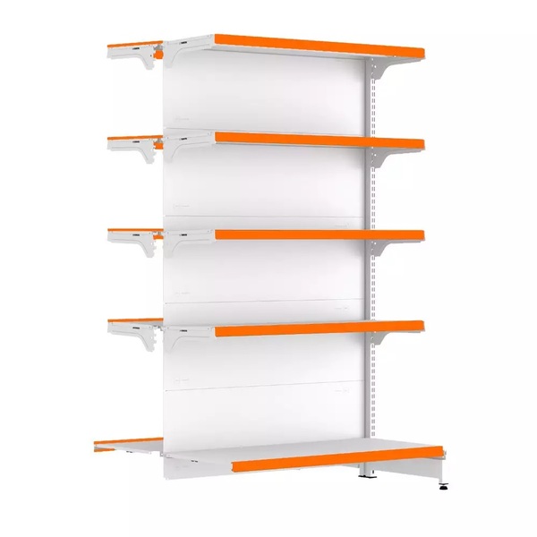 Gondola Centro 170 Fit Continuação Branco 10 Bandeja Pe Laran