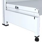 Gondola Centro 170 Fit Continuação Branco 10 Bandeja Pe Preto