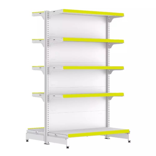 Gondola Centro 170 Fit Inicial Branco 10 Bandeja Pe Amarelo