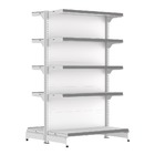 Gondola Centro 170 Fit Inicial Branco 10 Bandeja Pe Cinza