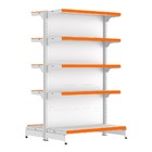 Gondola Centro 170 Fit Inicial Branco 10 Bandeja Pe Laranja