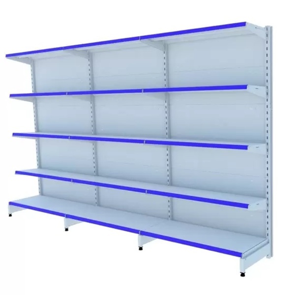 Gondola Parede 1,70 Amapa Flex Kit 3 Metros Branco Porta Etiq