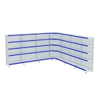 Gondola Parede 1,96m Amapa Flex Kit 6 Metros 1 Canto Branco P