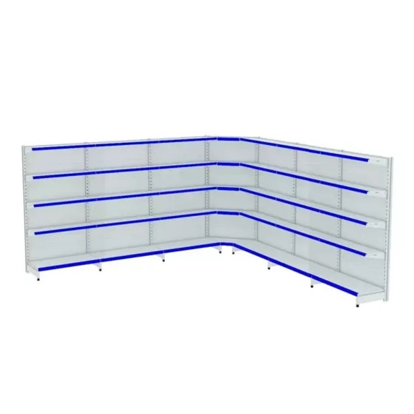 Gondola Parede 1,96m Amapa Flex Kit 6 Metros 1 Canto Branco P