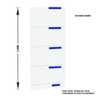 Gondola Parede 1,96m Amapa Flex Kit 6 Metros 1 Canto Branco P