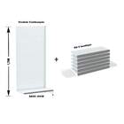 Gondola Parede 170 Amapa Flex Continua Branco 7 Band Pe Cinza